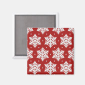 Schneeflockenmuster Magnet (Vorderseite/Rückseite)