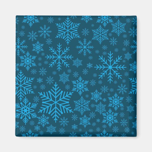 Schneeflockenmuster Magnet (Vorne)