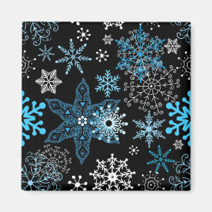 Schneeflockenmuster Magnet