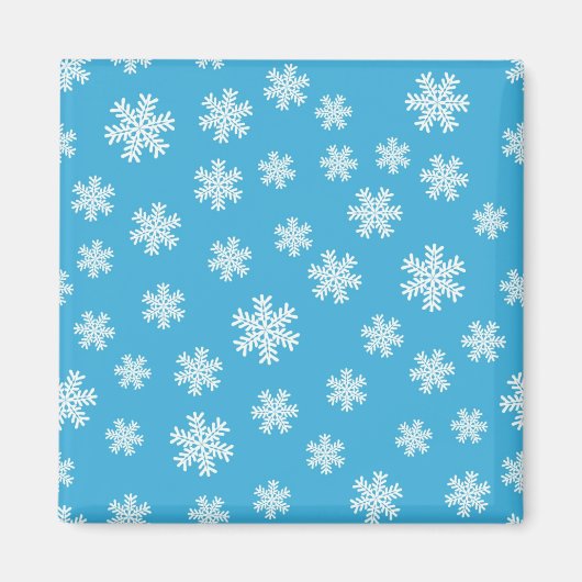 Schneeflockenmuster Magnet (Vorne)
