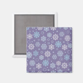 Schneeflockenmuster Magnet (Vorderseite/Rückseite)