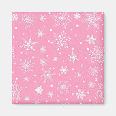 Schneeflockenmuster Magnet (Vorne)