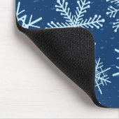 Schneeflockenmuster Mousepad (Ecke)