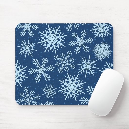 Schneeflockenmuster Mousepad (Mit Mouse)