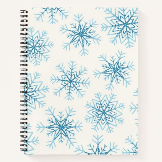 Schneeflockenmuster Notizblock (Vorderseite)
