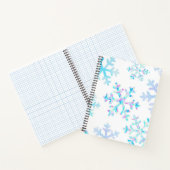 Schneeflockenmuster Notizblock (Innenseite)
