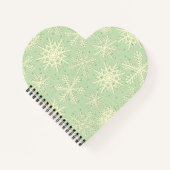 Schneeflockenmuster Notizblock (Vorderseite)