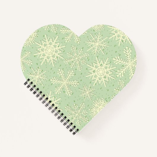 Schneeflockenmuster Notizblock (Vorderseite)