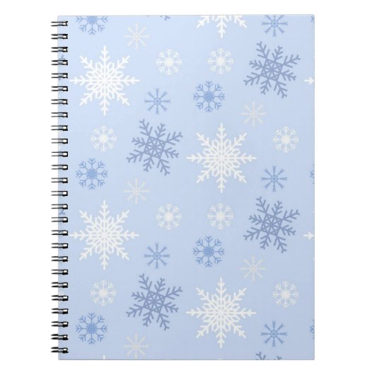 Schneeflockenmuster Notizblock (Vorderseite)