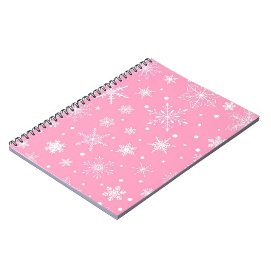 Schneeflockenmuster Notizblock (Linke Seite)