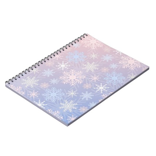Schneeflockenmuster Notizblock (Linke Seite)