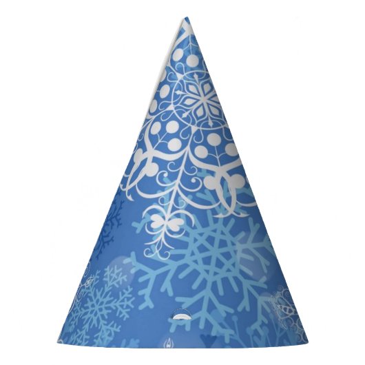 Schneeflockenmuster Partyhütchen (Links)