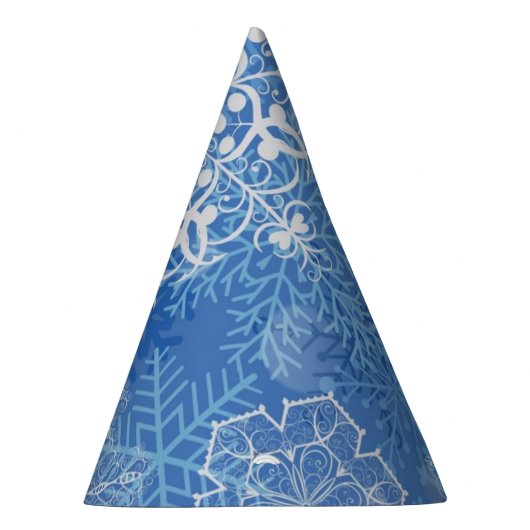 Schneeflockenmuster Partyhütchen (Rechts)