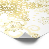 Schneeflockenmuster Poster (Ecke)