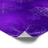 Schneeflockenmuster Poster (Ecke)