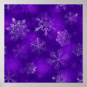 Schneeflockenmuster Poster (Vorne)