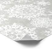 Schneeflockenmuster Poster (Ecke)