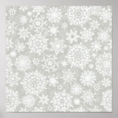 Schneeflockenmuster Poster (Vorne)