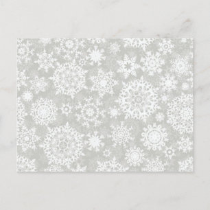 Schneeflockenmuster Postkarte