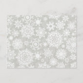 Schneeflockenmuster Postkarte (Vorderseite)