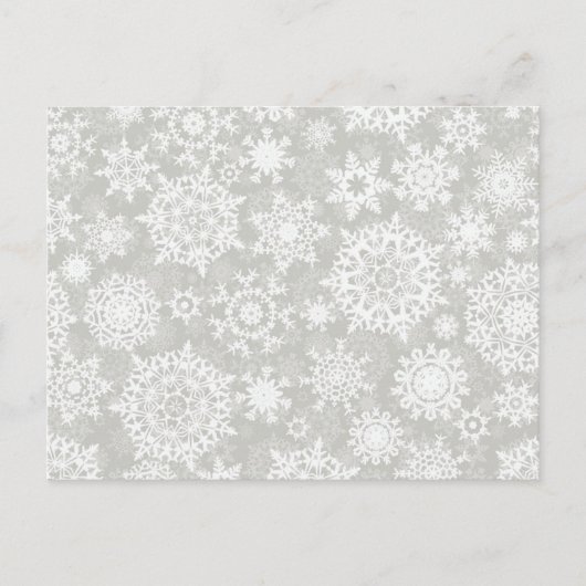 Schneeflockenmuster Postkarte (Vorderseite)