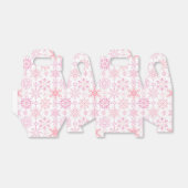 Schneeflockenmuster Rosa Geschenkschachtel (Ungefaltet)