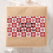 Schneeflockenmuster Rot/Weiß-Karo Thunder_Cove (Insitu)