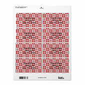 Schneeflockenmuster Rot/Weiß-Karo Thunder_Cove (Vorne)