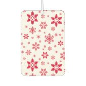 Schneeflockenmuster, Rote Schneeflocken, Schnee, W Autolufterfrischer (Vorderseite)