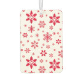 Schneeflockenmuster, Rote Schneeflocken, Schnee, W Autolufterfrischer (Rückseite)