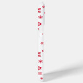 Schneeflockenmuster, Rote Schneeflocken, Schnee, W Case-Mate iPhone Hülle (Rückseite / Rechts)
