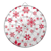 Schneeflockenmuster, Rote Schneeflocken, Schnee, W Dartscheibe (vorne)