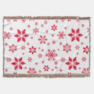 Schneeflockenmuster, Rote Schneeflocken, Schnee, W Decke