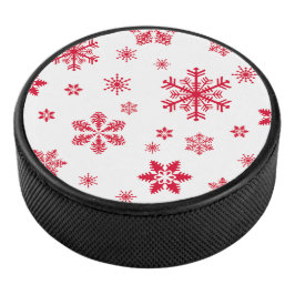 Schneeflockenmuster, Rote Schneeflocken, Schnee, W Eishockey Puck