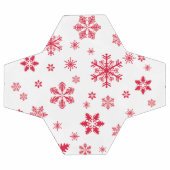 Schneeflockenmuster, Rote Schneeflocken, Schnee, W Fußball (Flach)