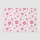 Schneeflockenmuster, Rote Schneeflocken, Schnee, W Seidenpapier (Vorderseite)