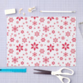 Schneeflockenmuster, Rote Schneeflocken, Schnee, W Seidenpapier (Handwerk)