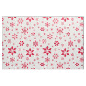 Schneeflockenmuster, Rote Schneeflocken, Schnee, W Stoff (Fat Quarter (45,7 x 55,9 cm))