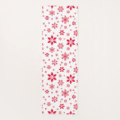 Schneeflockenmuster, Rote Schneeflocken, Schnee, W Yogamatte (Rückseite)
