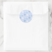Schneeflockenmuster Runder Aufkleber (Tasche)