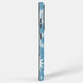 Schneeflockenmuster Samsung Galaxy Hülle (Rechte Seite)