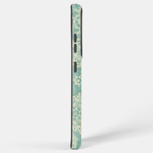 Schneeflockenmuster Samsung Galaxy Hülle (Rechte Seite)