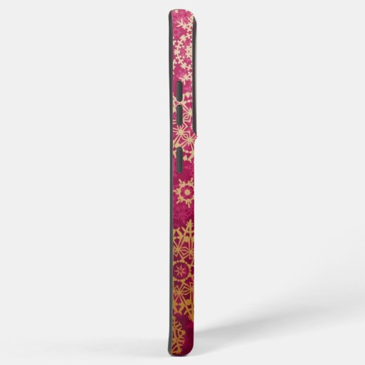 Schneeflockenmuster Samsung Galaxy Hülle (Rechte Seite)