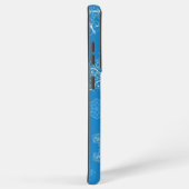 Schneeflockenmuster Samsung Galaxy Hülle (Rechte Seite)