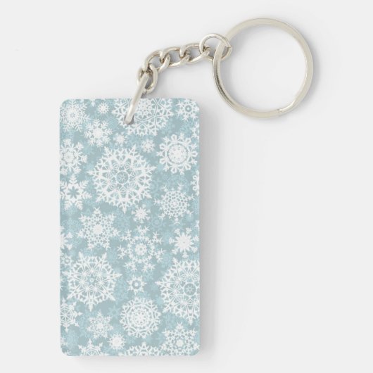 Schneeflockenmuster Schlüsselanhänger (Rückseite)