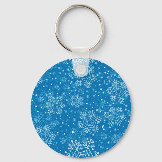 Schneeflockenmuster Schlüsselanhänger (Vorderseite)