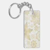 Schneeflockenmuster Schlüsselanhänger (Vorderseite links)