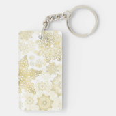 Schneeflockenmuster Schlüsselanhänger (Rückseite)