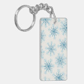 Schneeflockenmuster Schlüsselanhänger (Vorderseite links)