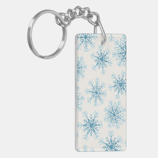Schneeflockenmuster Schlüsselanhänger (Vorderseite links)